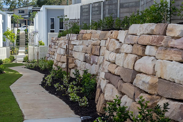The Hills Residences 1 retaining wall the hills residences - cornerstone-boulder walls