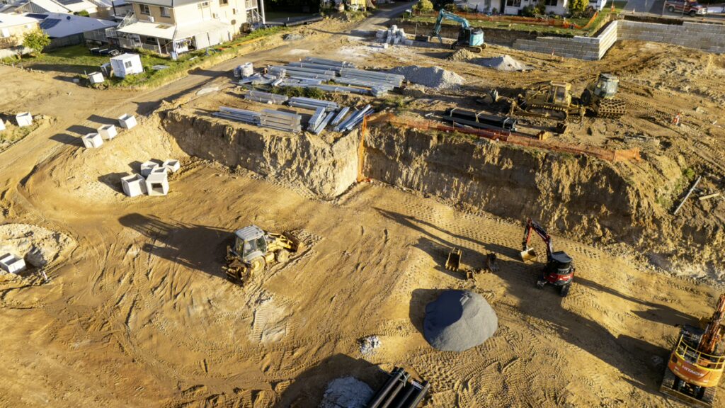 Caloundra Gardens Retirement Village extension 2 Caloundra Gardens Retirement middle site cut from above