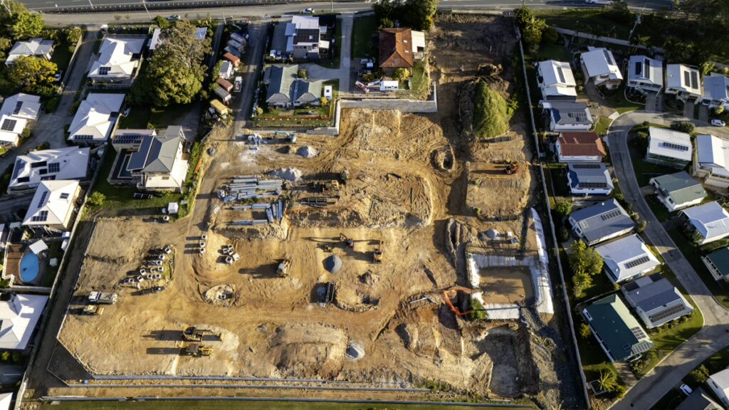 Caloundra Gardens Retirement Village extension 1 Caloundra Gardens Retirement whole site from above